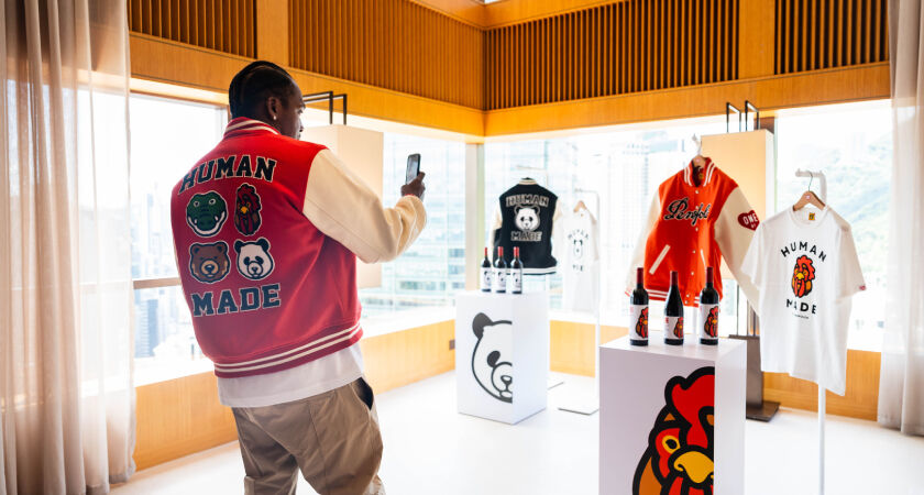 Pusha T takes photo of One by Penfolds range